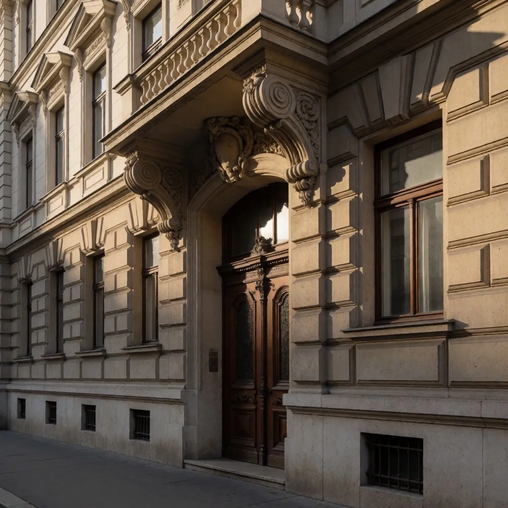 Pogled na historijsku zgradu u Zagrebu